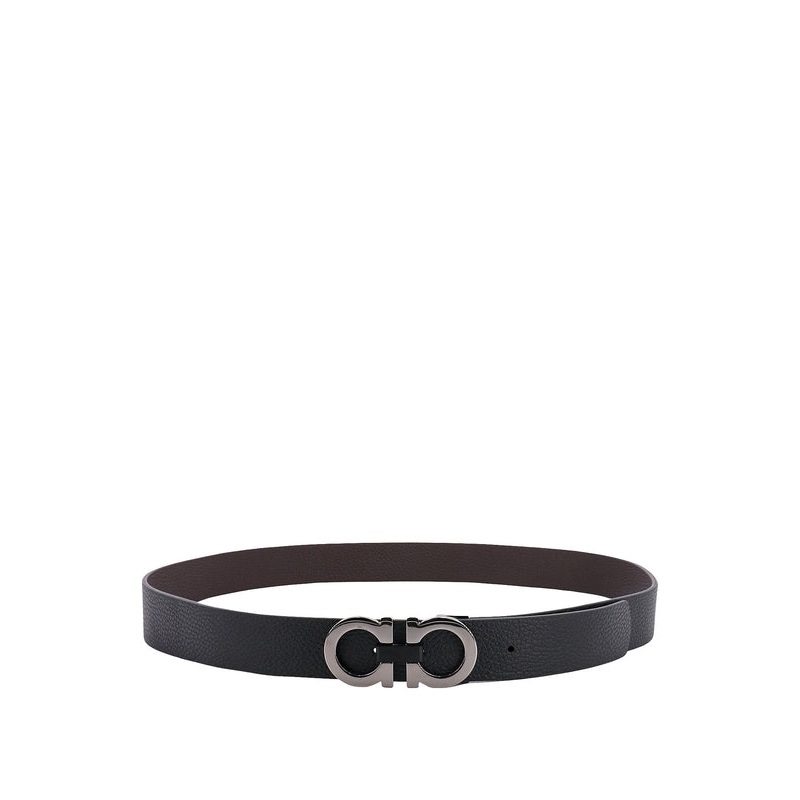 Ferragamo Black Leather Belts|110