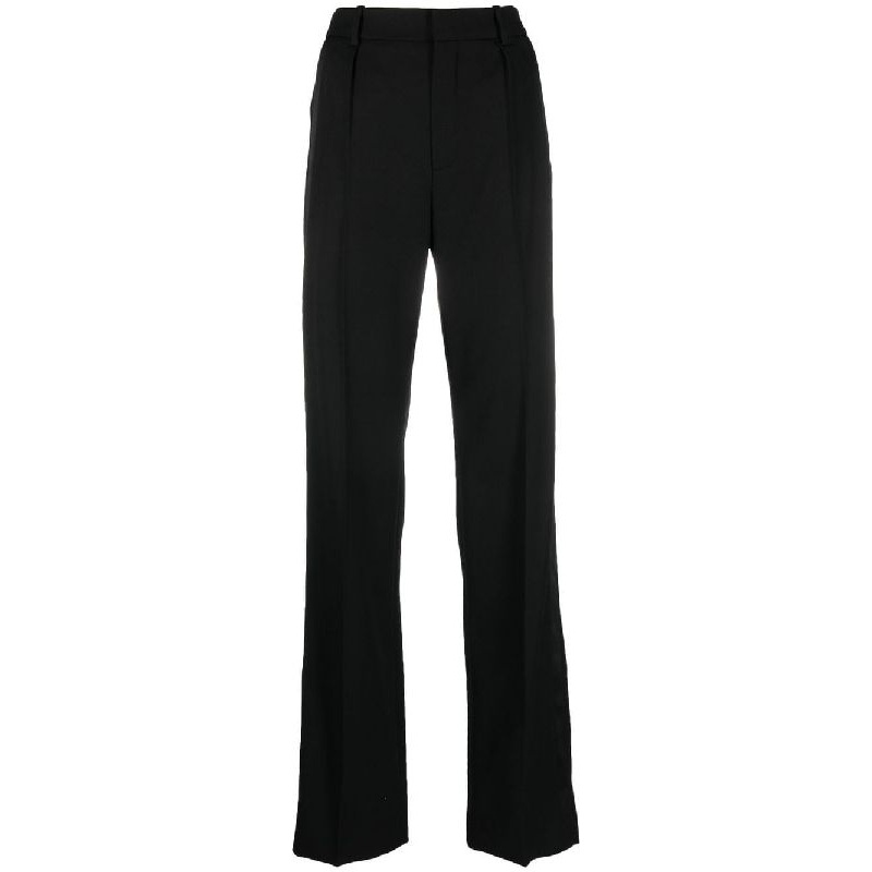 High Waist Wool Tailored Pants