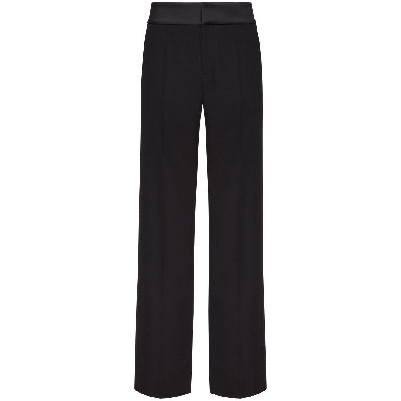 Satin Insert Wool Pants|52