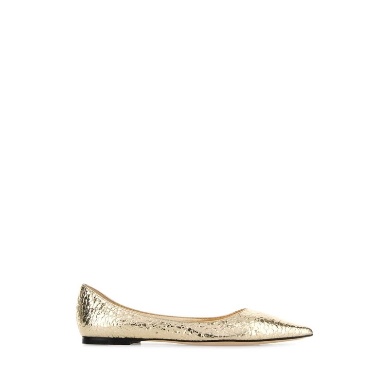 Jimmy Choo Gold Flat Shoes|IT 36.5|IT 41