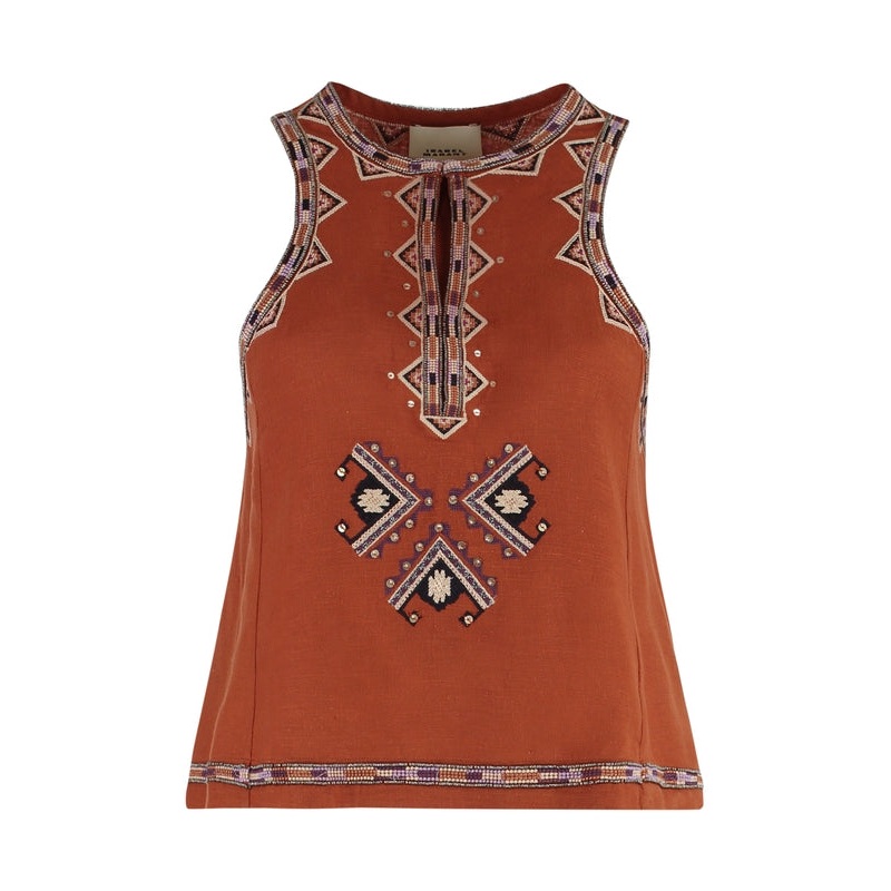 Isabel Marant Orange Sleeveless