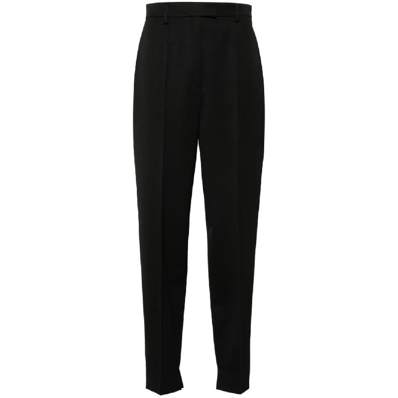 Black Wool Tailored Pants|40|44