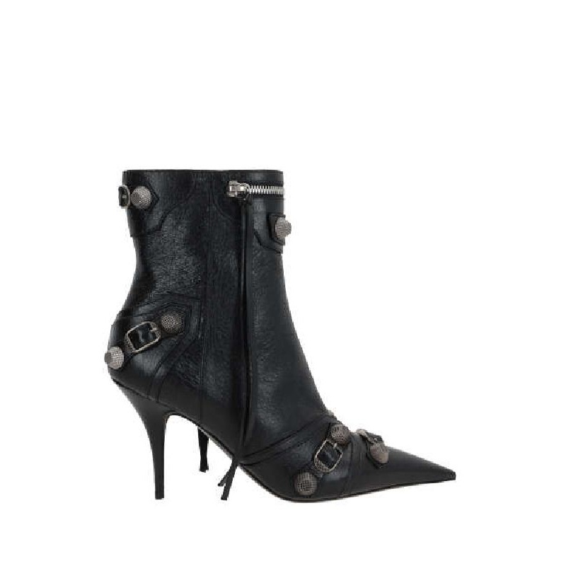 Cagole Leather Ankle Boot Heel