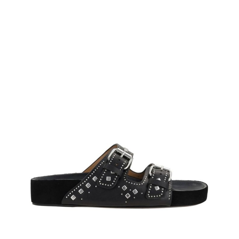 Lennyo Stud Embellished
  Leather Sandals