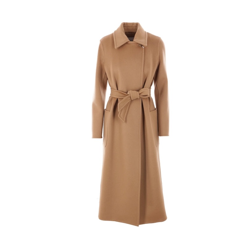Manuela Belt Accent Cashmere Coat