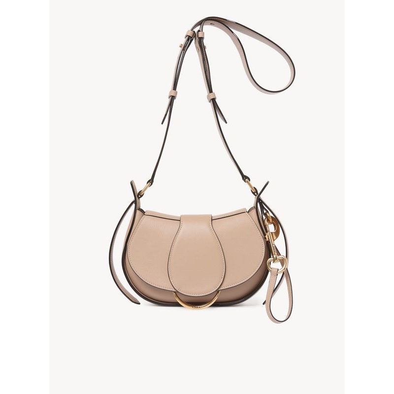 String Detail Leather Small Shoulder Bag