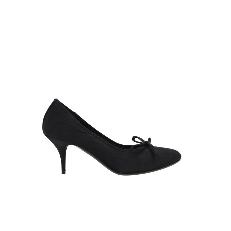 Leopold Bow Detail Satin Pumps