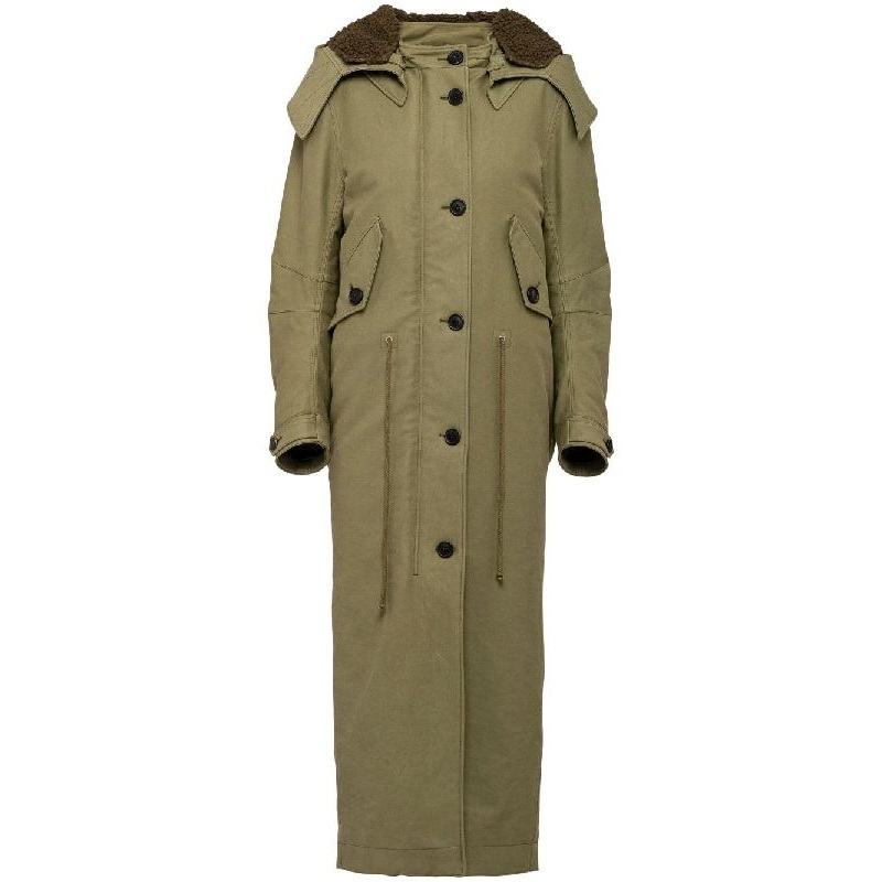 Drawstring Waist Hood Parka|40