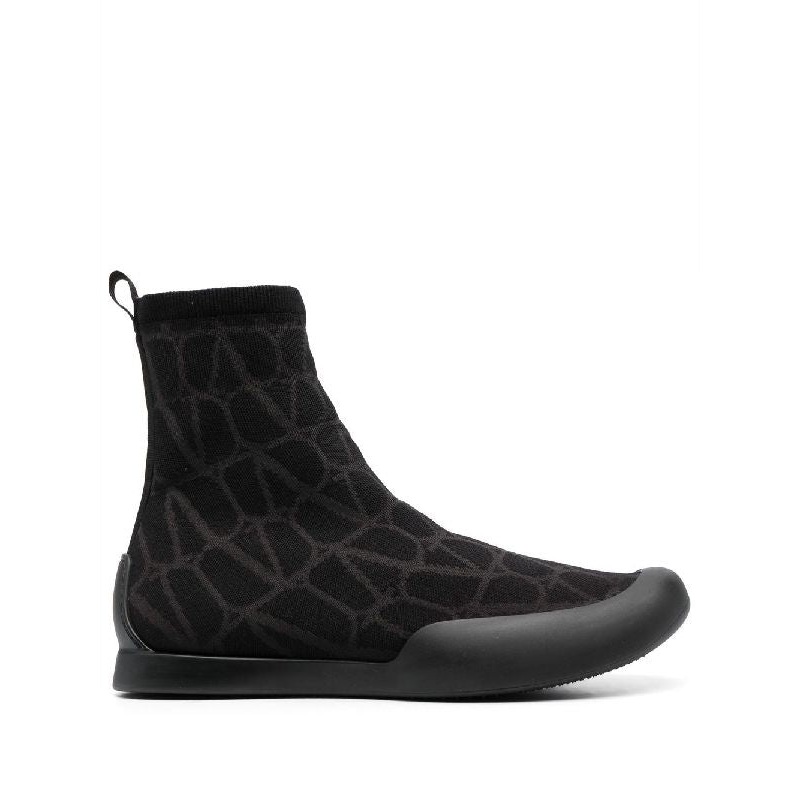 Iconography Knit High-Top Sneakers