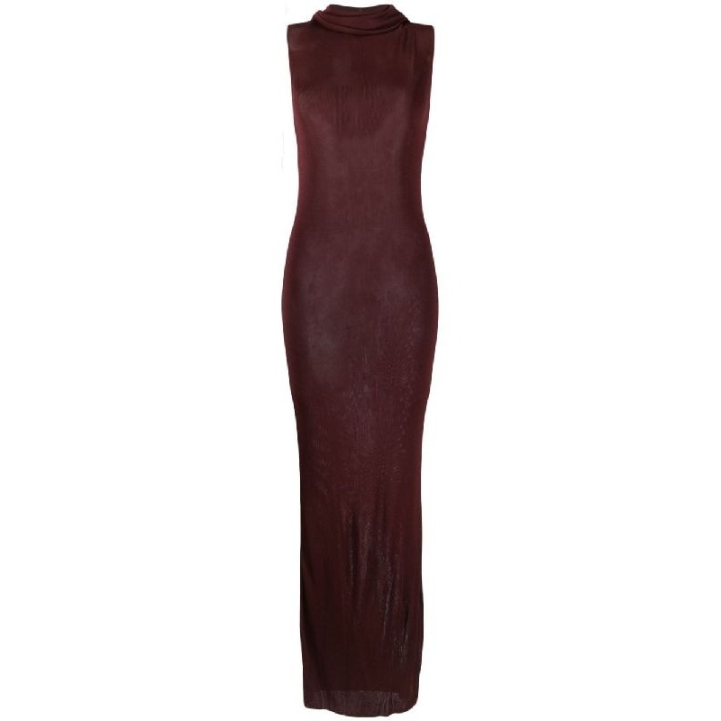 Semi-Sheer Hoodie Dress|M