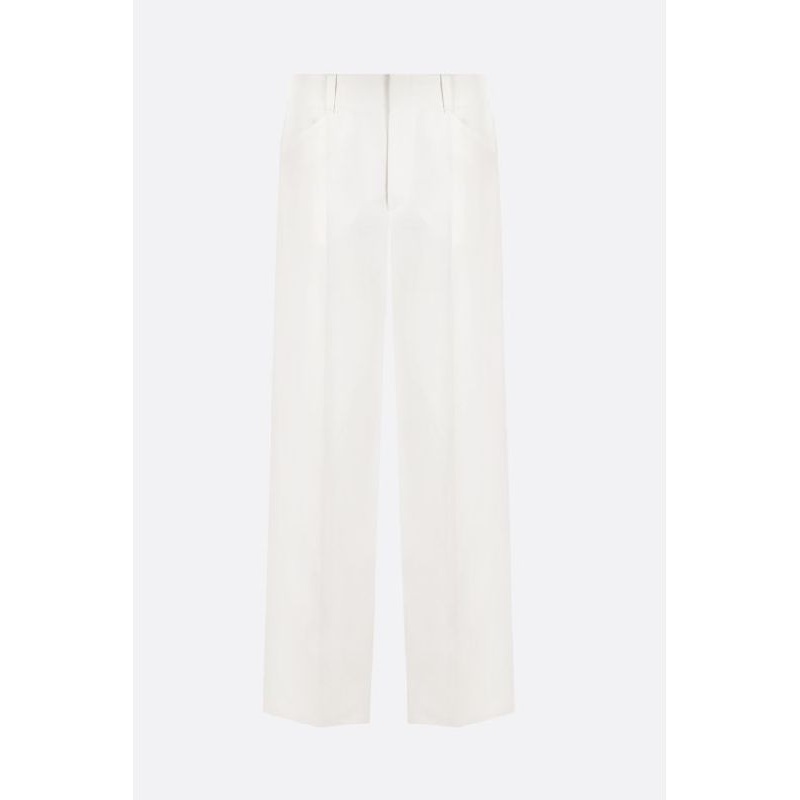 Viscose Blend Wide Pants|38