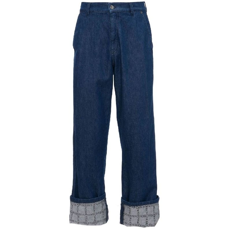 Logo Turn-Up Denim Pants|50