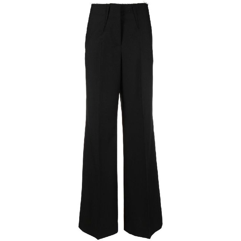 Wool Mohair Wide Pants|36