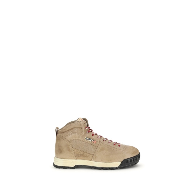 Autry Beige Lace-Up Boots|IT 42
