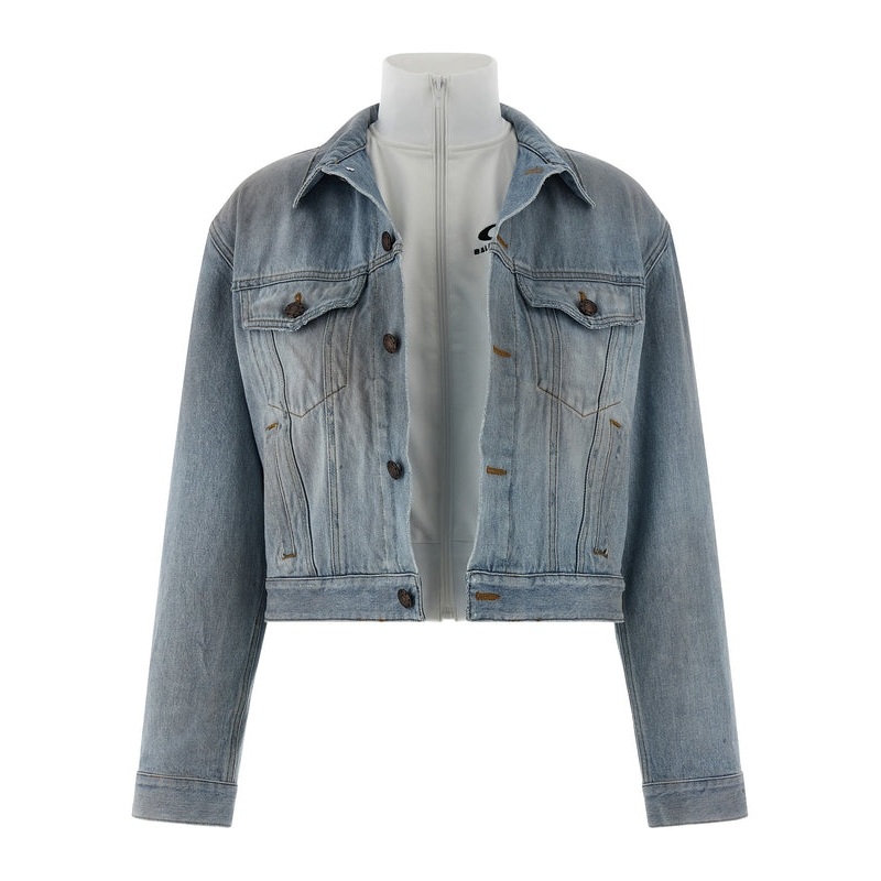 Double Layered Cotton Denim Jacket