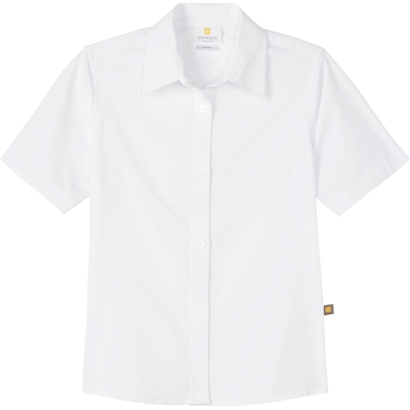 Feminine Fit Short Sleeve Oxford Shirt