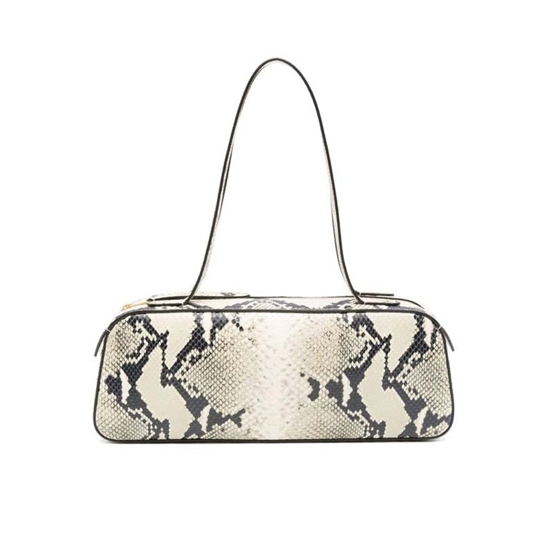 Khaite Beige Animal Pattern Tote Bags