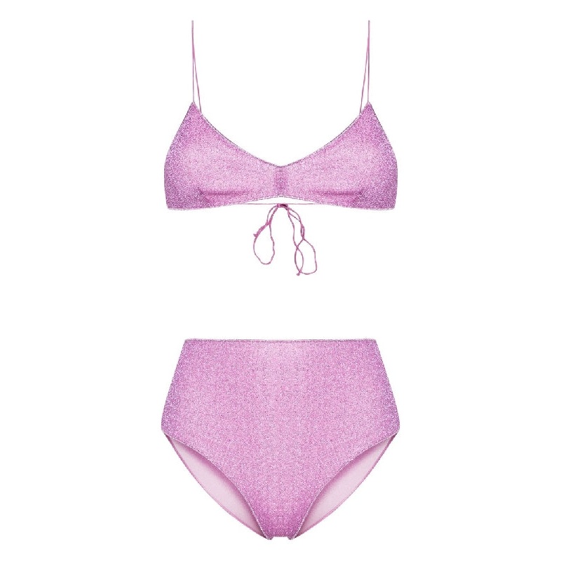 Lurex Bralette Bikini Set|M