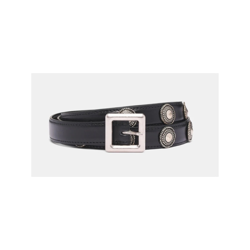 Ann Demeulemeester Black Leather Belts