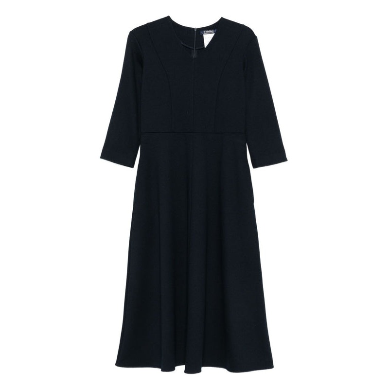 S Max Mara Navy Midi Dress|M