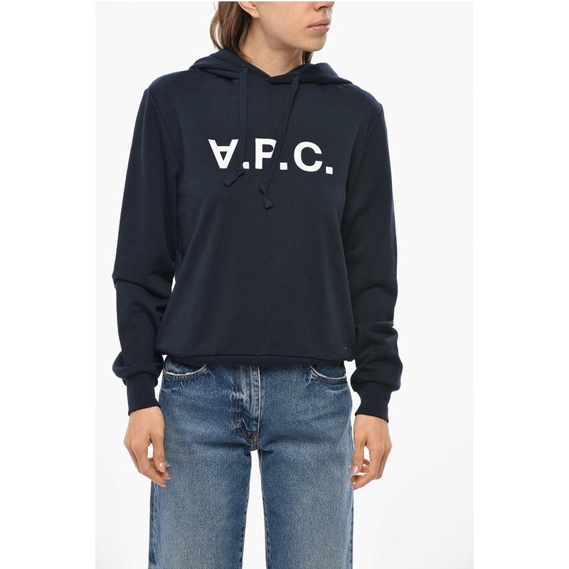 A.P.C. Navy Hoodies|XS