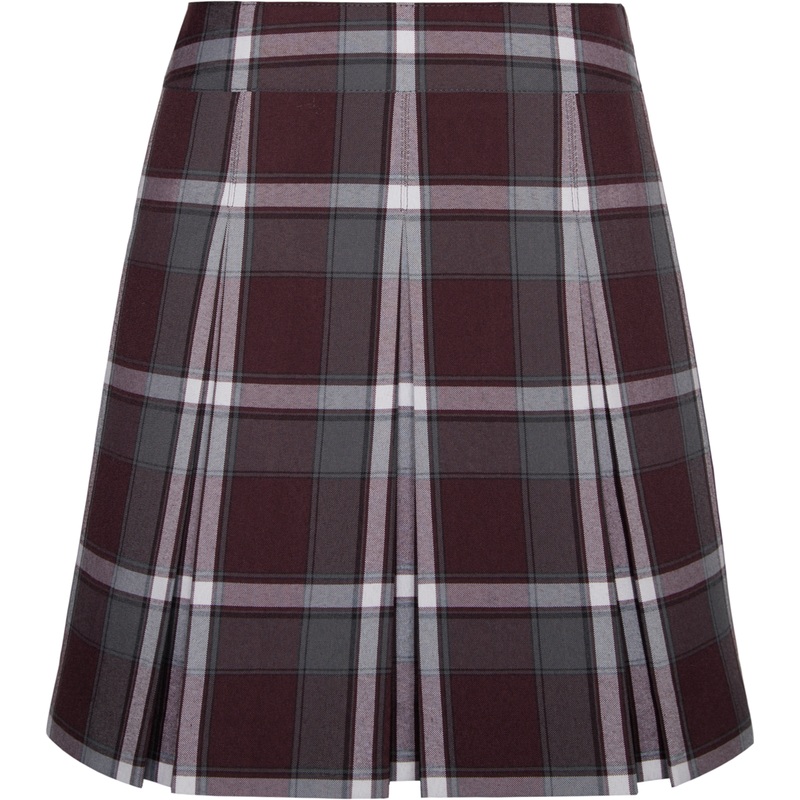 Stitched Down Pleat Skirt|248 – Bordeaux Plaid|Big Kids – G5 Girls  Size 5|Big Kids – G6 Girls  Size 6|Big Kids – G7 Girls  Size 7|Big Kids – G8 Girls  Size 8|Big Kids – G10 Girls  Size 10|Big Kids – G12 Girls  Size 12|Big Kids – G16 Girls  Size 16|Junior