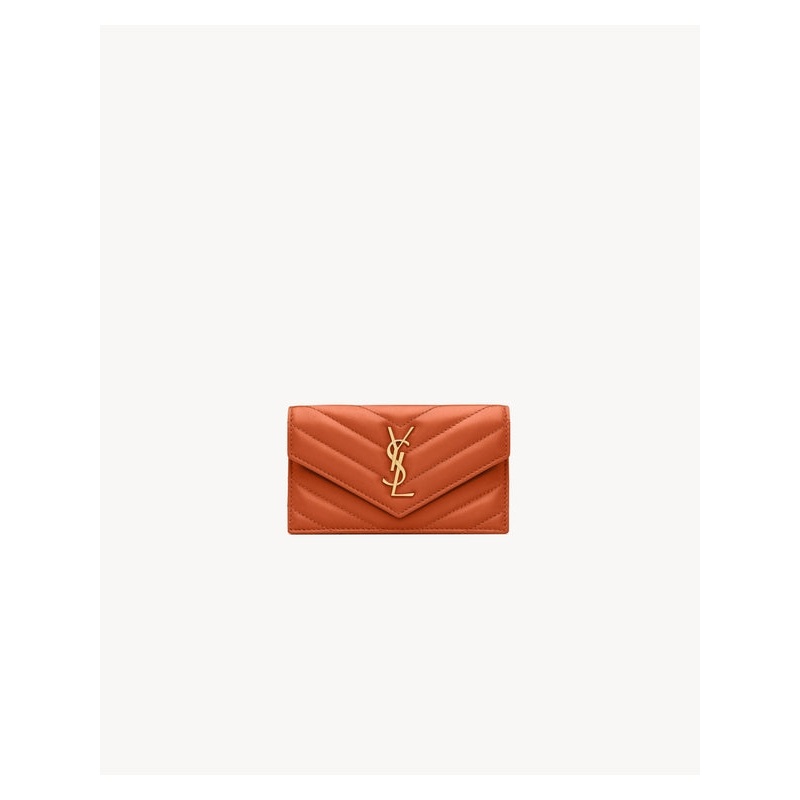 Saint Laurent Orange Card Holders
