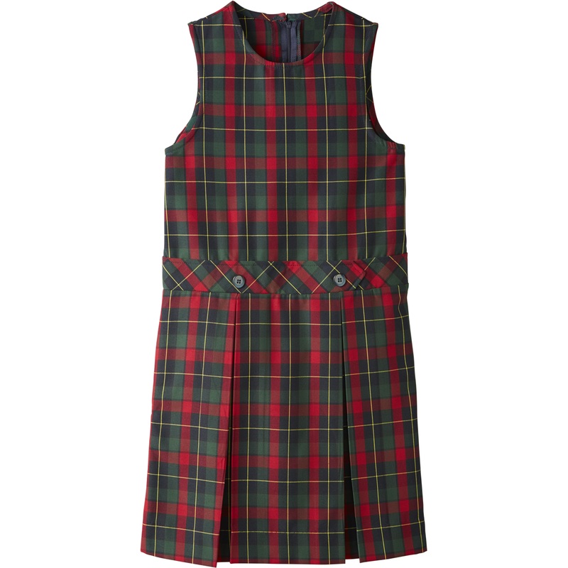 Drop Waist Pleat Jumper|465 – McClean Plaid|Youth – G3 Girls  Size 3|Youth – G4 Girls  Size 4|Youth – G5 Girls  Size 5|Youth – G6 Girls  Size 6|Youth – G7 Girls  Size 7|Youth – G8 Girls  Size 8|Youth – G10 Girls  Size 10|Youth – G12 Girls  Size 12|Youth –