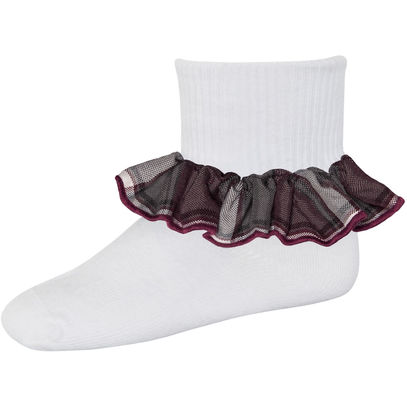 Ruffle Ankle Socks|256 – Devlin Plaid|Size Range – S Small|Size Range – M Medium|Size Range – L Large|Size Range – XL Extra Large