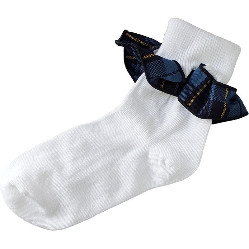 Ruffle Ankle Socks|522 – Palisades Plaid|Size Range – S Small|Size Range – M Medium|Size Range – L Large|Size Range – XL Extra Large