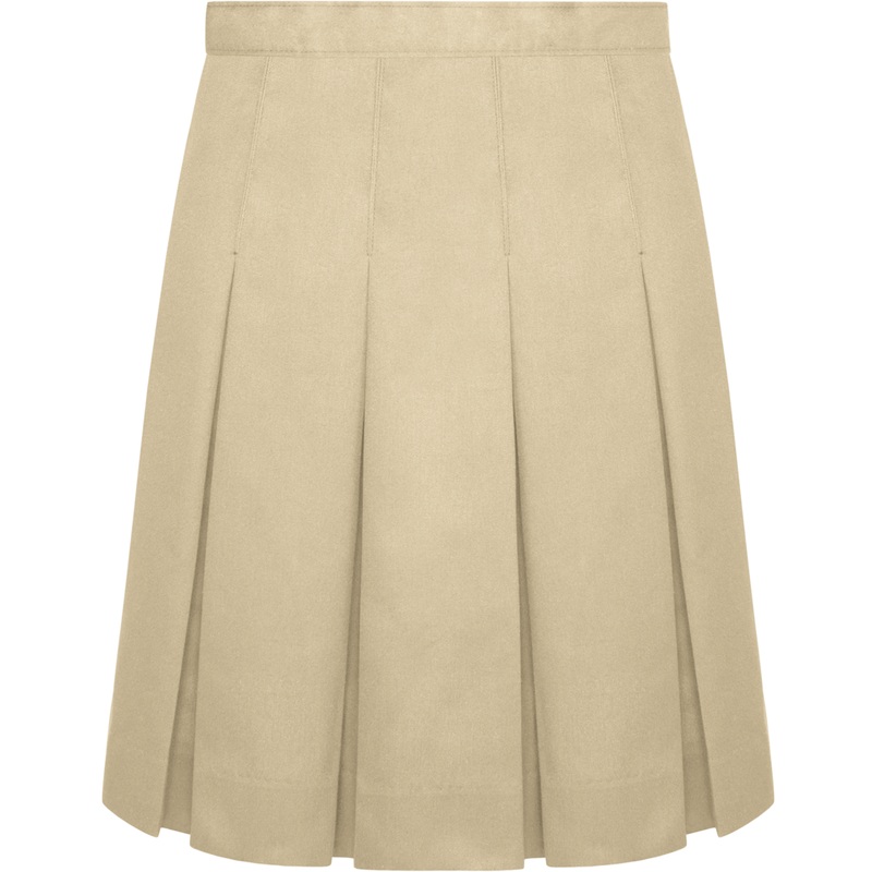 Stitched-Down Pleated Skirt|049 – Khaki|Youth – G3 Girls  Size 3|Youth – G4 Girls  Size 4|Youth – G5 Girls  Size 5|Youth – G6 Girls  Size 6|Youth – G7 Girls  Size 7|Youth – G8 Girls  Size 8|Youth – G10 Girls  Size 10|Youth – G12 Girls  Size 12|Youth – G14