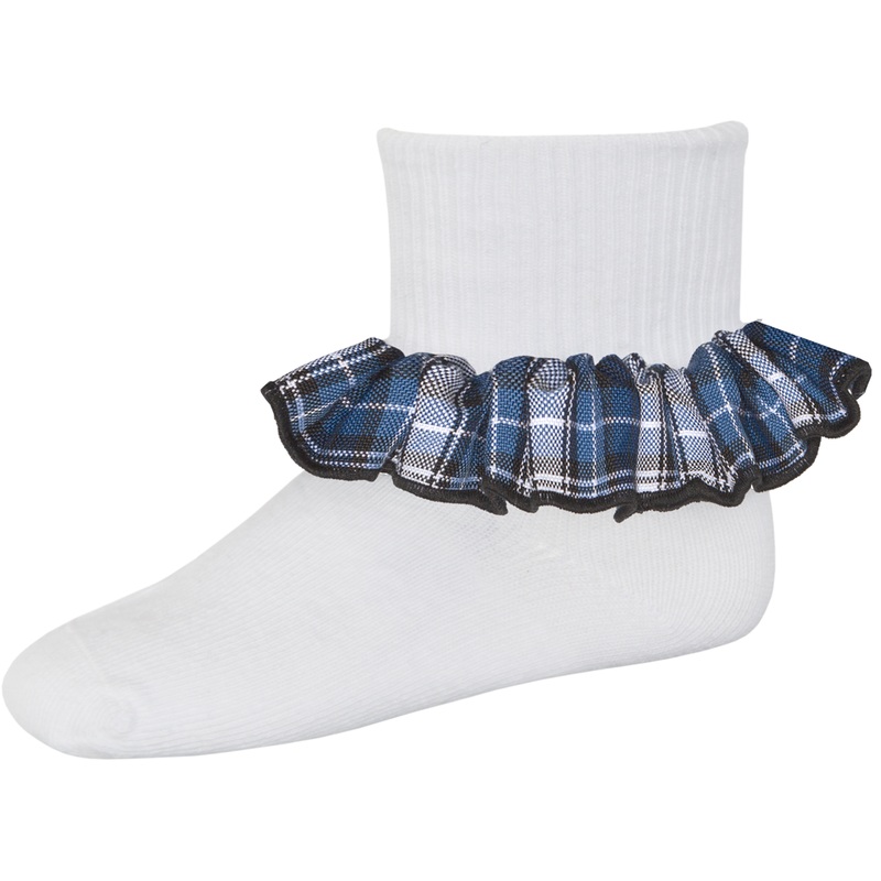 Ruffle Ankle Socks|468 – McCullum Plaid|Size Range – S Small|Size Range – M Medium|Size Range – L Large|Size Range – XL Extra Large