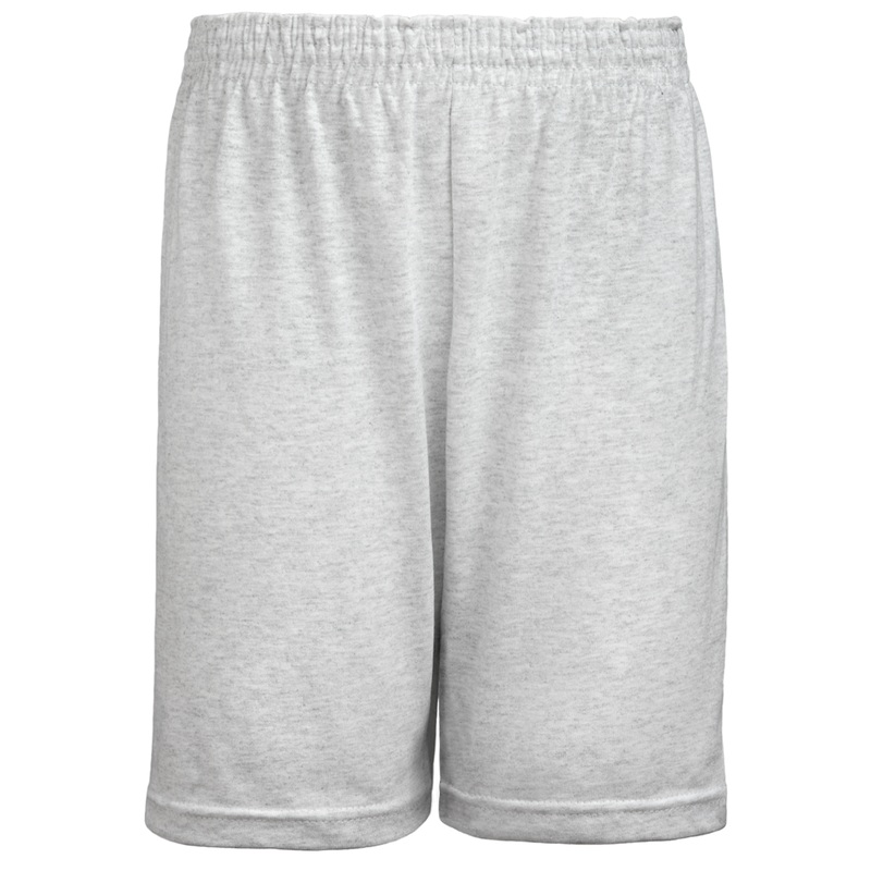 Jersey Gym Shorts|002 – Ash|Youth – YS Youth Size 7-8|Youth – YM Youth Size 10|Youth – YL Youth Size 12|Youth – YXL Youth Size 14-16|Adult Unisex – AS Adult|Adult Unisex – AM Adult|Adult Unisex – AL Adult|Adult Unisex – AXL Adult|Adult Unisex – A2XL Adult