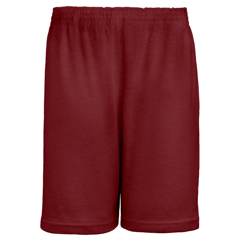 Jersey Gym Shorts|059 – Maroon|Toddler – Y2XS Toddler 3-4 – Youth 2XS|Youth – YXS Youth Size 5-6|Youth – YS Youth Size 7-8|Youth – YM Youth Size 10|Youth – YL Youth Size 12|Youth – YXL Youth Size 14-16