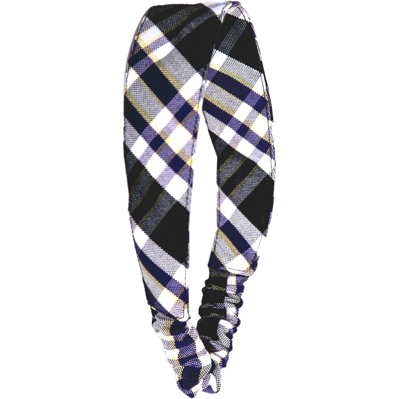 Elastic Back Headband|163 – Arlington Plaid