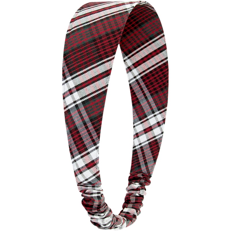 Elastic Back Headband|224 – Charleston Plaid