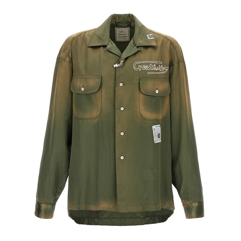Maison Mihara Yasuhiro Green Shirts
