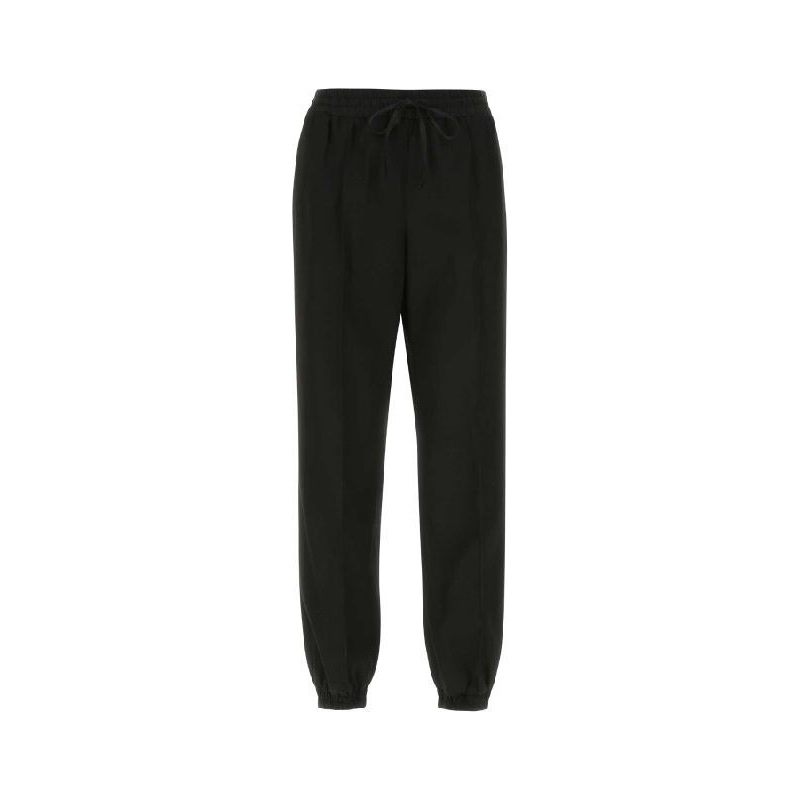 Black Wool Jogger Pants|FR 36