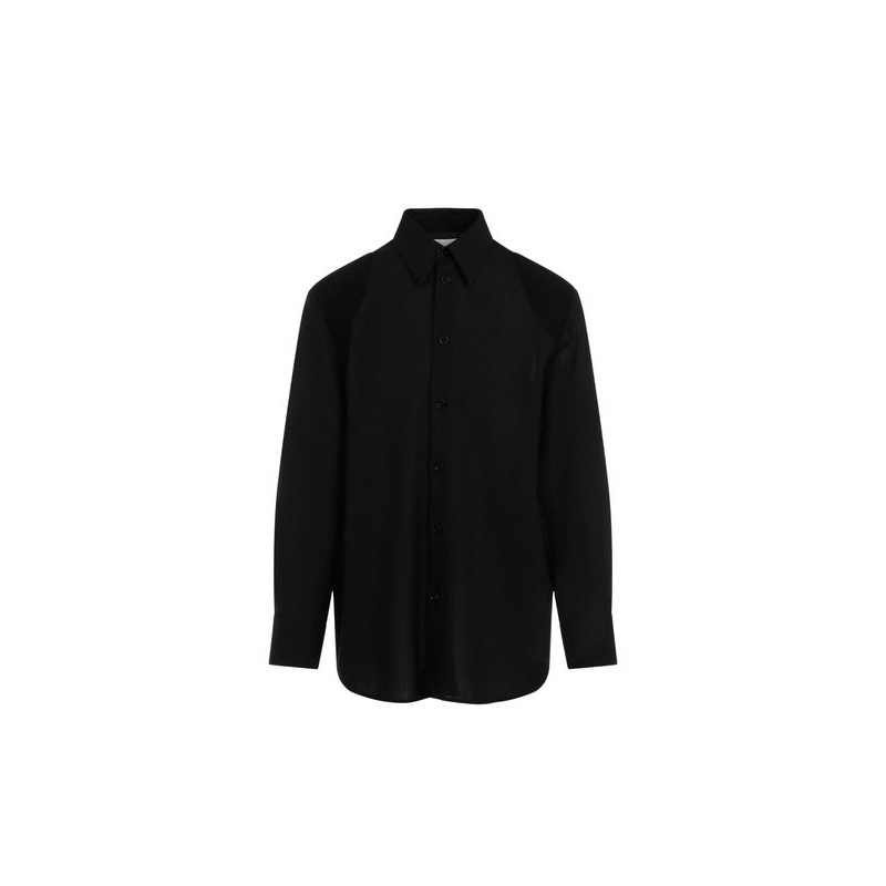 Black Wool Shirt|IT 48|IT 50