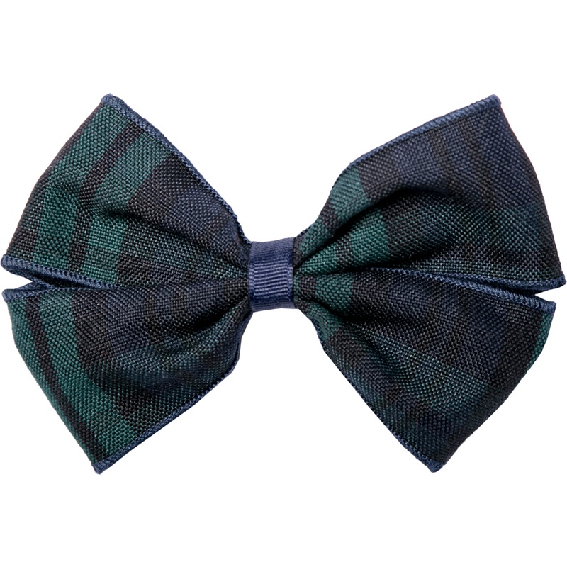 Clip Hair Bow|185 – Blackwatch Plaid