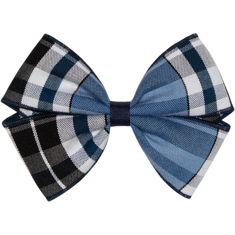 Clip Hair Bow|350 – Lancaster Plaid