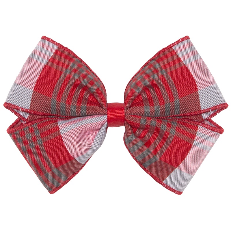 Clip Hair Bow|710 – Victoria Plaid
