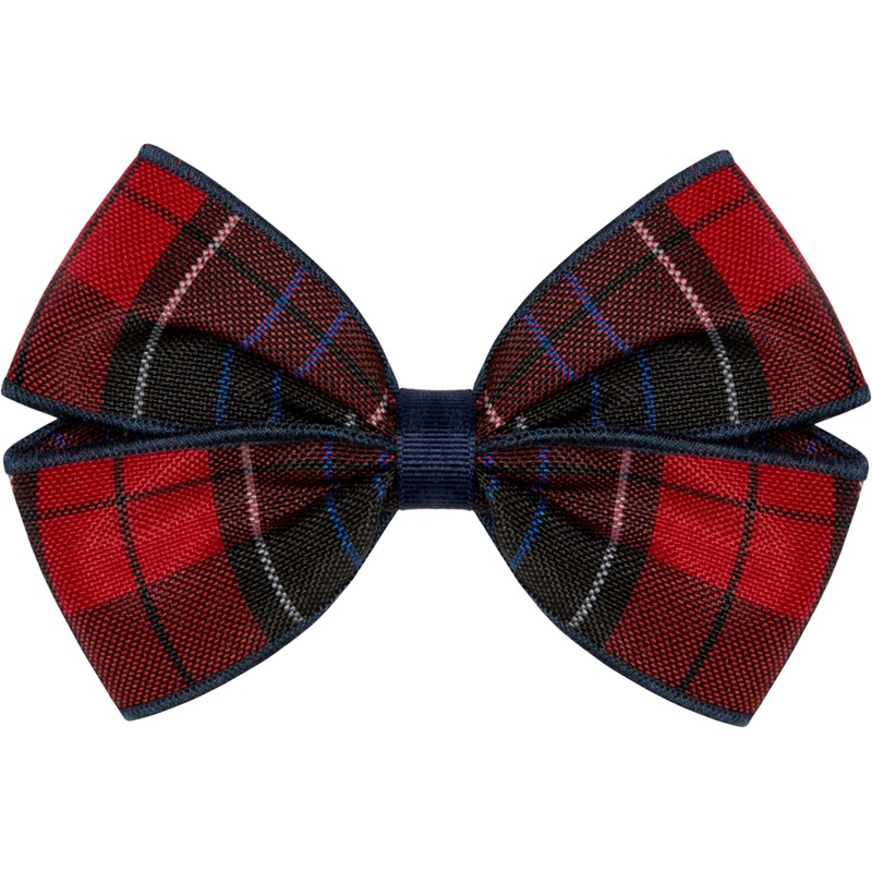 Clip Hair Bow|730 – Woodland Plaid