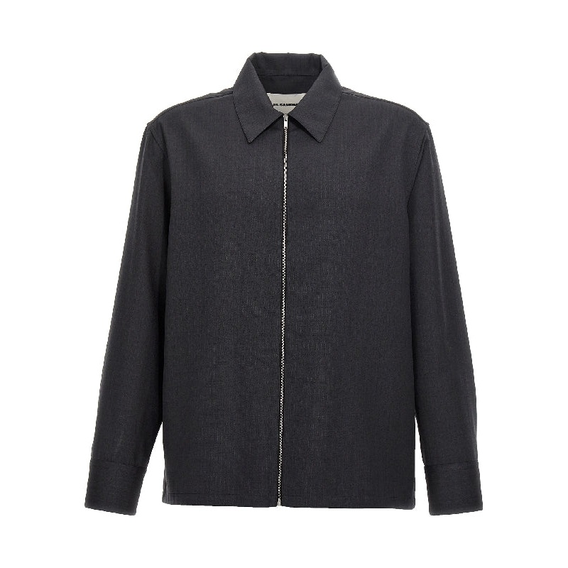 Zip Up Shirt Wool Jacket|IT 46