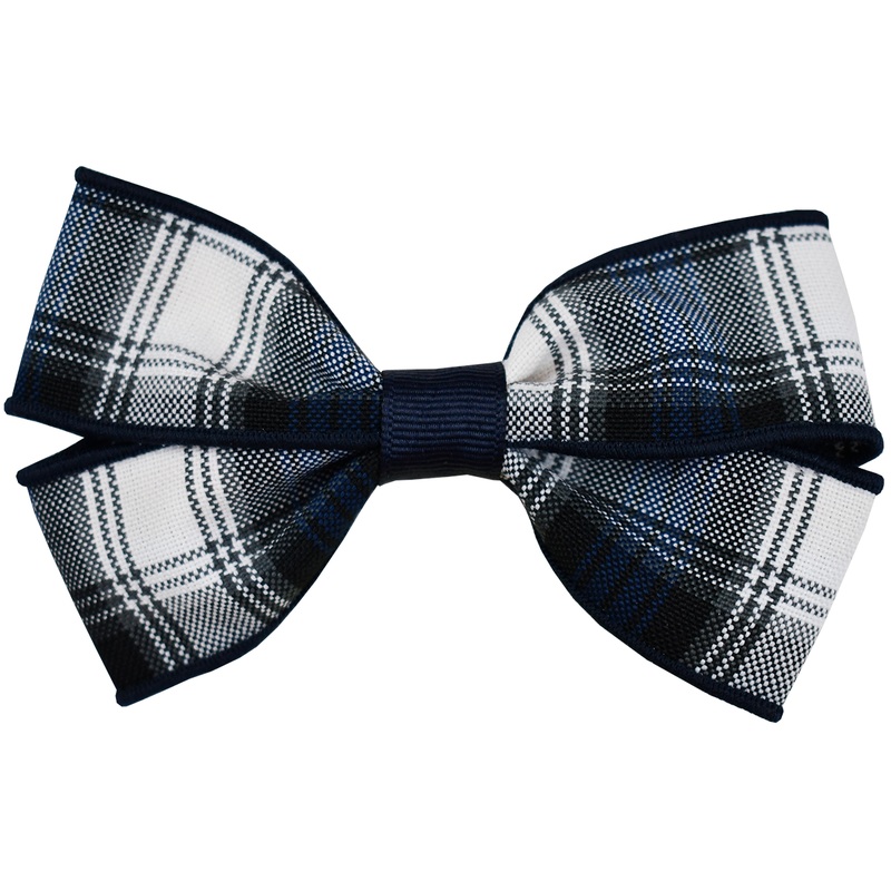 Clip Hair Bow|150 – AA Plaid