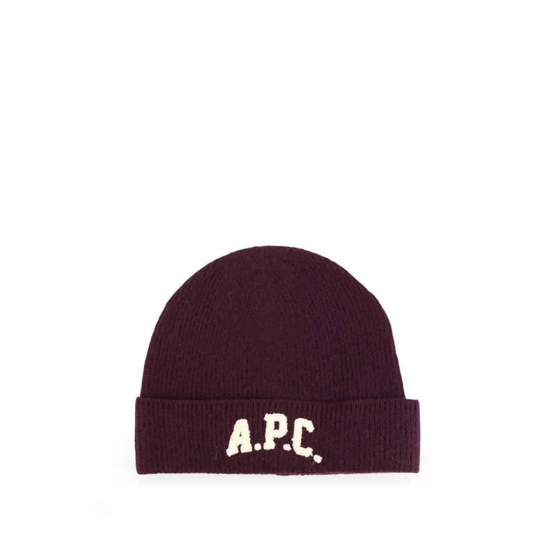 A.P.C. Burgundy Beanies|1|2