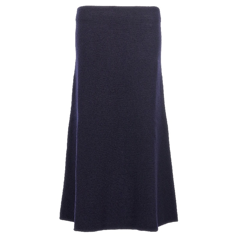 Back Zip Wool Skirt|DE 38