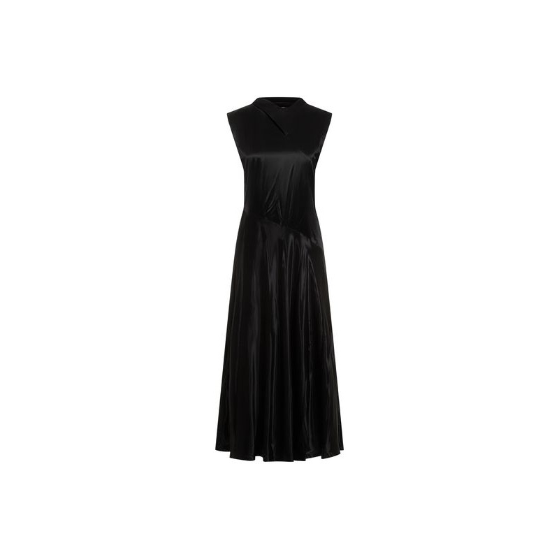 Black Satin Long Dress|DE 36|DE 34