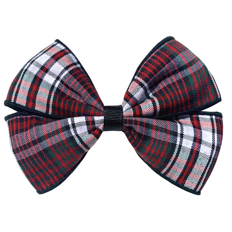 Clip Hair Bow|224 – Charleston Plaid