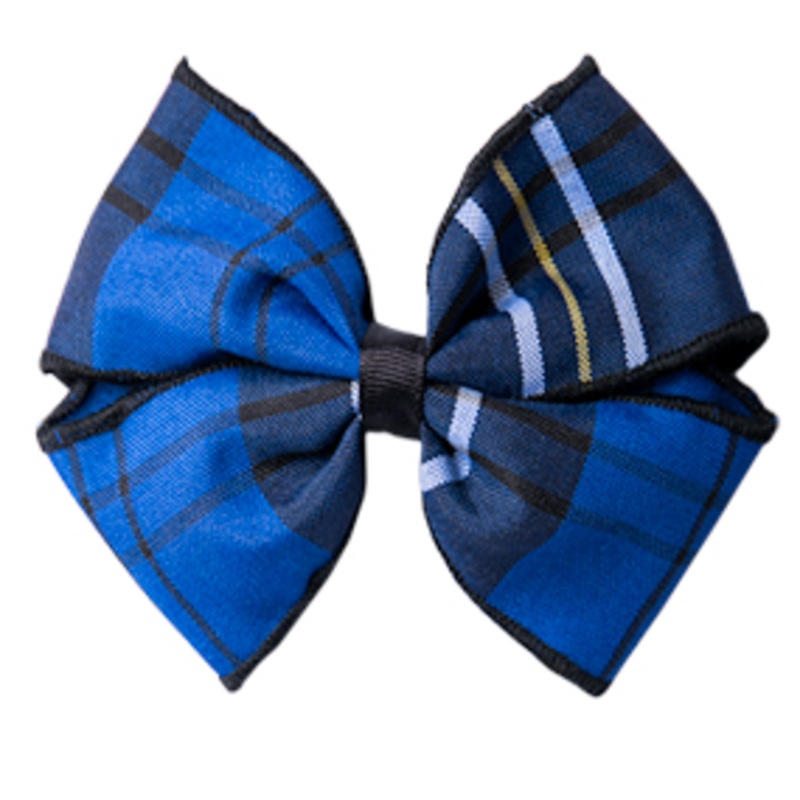 Clip Hair Bow|320 – Harris Plaid